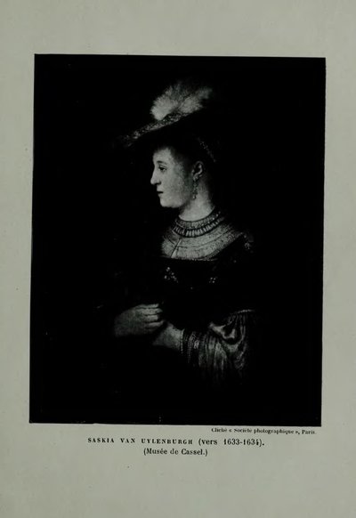Saskia w czerwonym kapeluszu autorstwa Rembrandt van Rijn