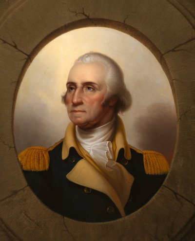George Washington (typ z okrągłym oknem) autorstwa Rembrandt Peale