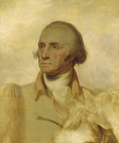 Szkic do portretu Jerzego Waszyngtona autorstwa Rembrandt Peale