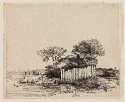 Domek z White Paling autorstwa Rembrandt van Rijn