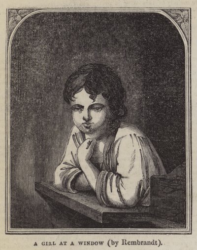 Dziewczyna przy oknie autorstwa Rembrandt van Rijn