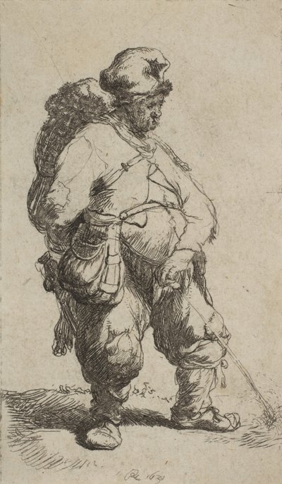 Człowiek wytwarzający wodę, 1630., 1630. autorstwa Rembrandt van Rijn