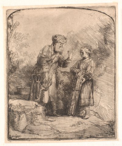 Abraham i Izaak autorstwa Rembrandt van Rijn