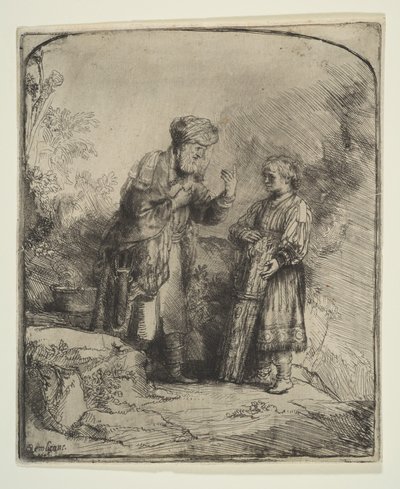Abraham i Izaak, 1645. autorstwa Rembrandt van Rijn