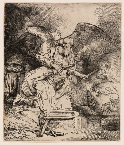 Ofiara Abrahama autorstwa Rembrandt van Rijn