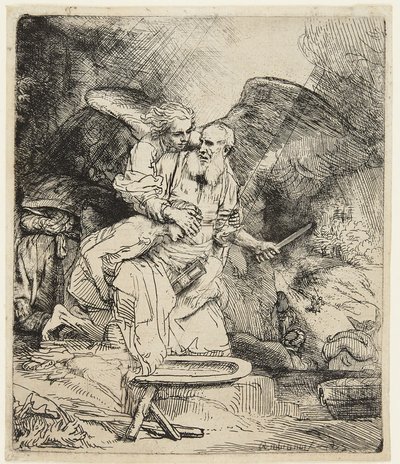 Ofiara Abrahama autorstwa Rembrandt van Rijn