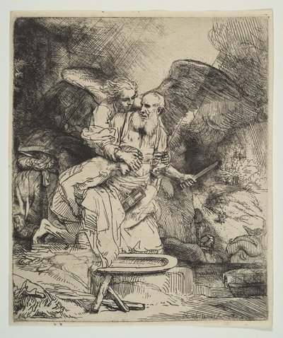 Ofiara Abrahama, 1655. autorstwa Rembrandt van Rijn