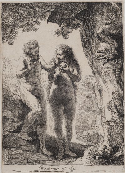 Adam i Ewa autorstwa Rembrandt van Rijn