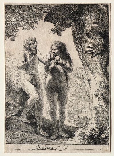 Adam i Ewa autorstwa Rembrandt van Rijn