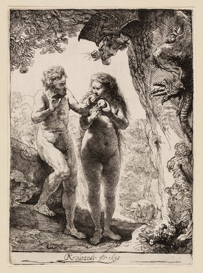 Adam i Ewa autorstwa Rembrandt van Rijn