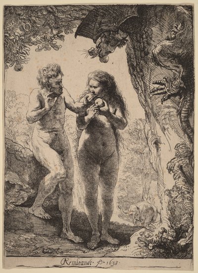 Adam i Ewa autorstwa Rembrandt van Rijn