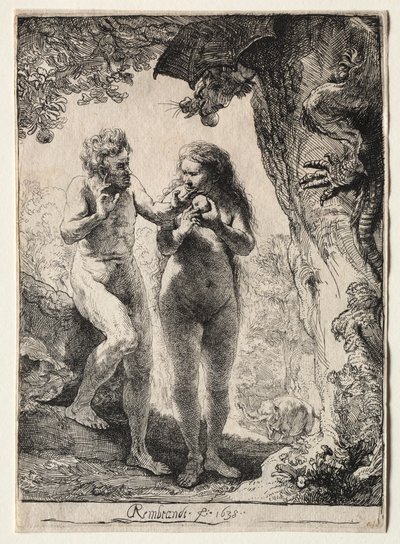 Adam i Ewa, 1638. autorstwa Rembrandt van Rijn