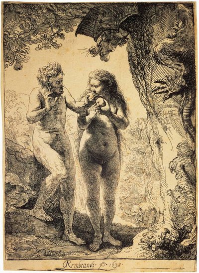 Adam i Ewa, 1638. autorstwa Rembrandt van Rijn