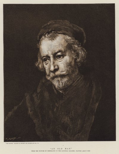 Stary mężczyzna autorstwa Rembrandt van Rijn