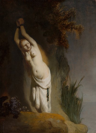 Andromeda przykuta do skał, ok. 1630. autorstwa Rembrandt van Rijn