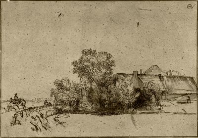 Dom wiejski w Amsteldijk autorstwa Rembrandt van Rijn