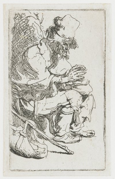 Żebrak ogrzewający sobie ręce autorstwa Rembrandt van Rijn