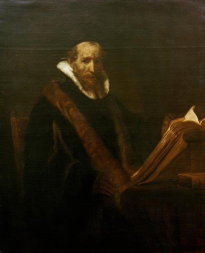 Zdjęcie Johannesa Cornelisza. Sylwiusz (?) autorstwa Rembrandt van Rijn