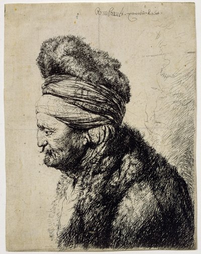 Druga Głowa Wschodu autorstwa Rembrandt van Rijn