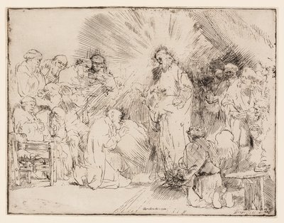 Chrystus ukazujący się apostołom autorstwa Rembrandt van Rijn