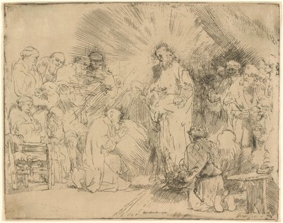 Objawienie się Chrystusa apostołom autorstwa Rembrandt van Rijn