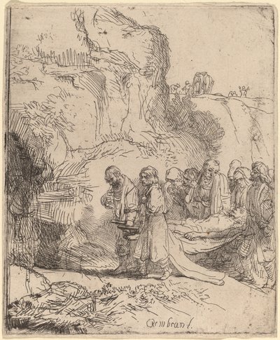 Chrystus zaniesiony do grobu autorstwa Rembrandt van Rijn