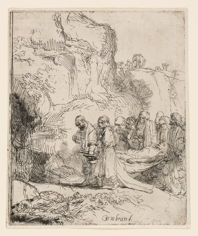 Chrystus zaniesiony do grobu autorstwa Rembrandt van Rijn