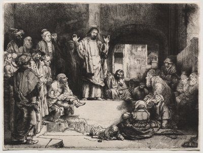 Głoszenie Chrystusa („La Petite Tombe”) autorstwa Rembrandt van Rijn
