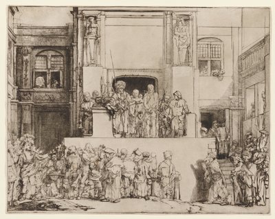 Chrystus przedstawiony ludowi (Ecce Homo) autorstwa Rembrandt van Rijn