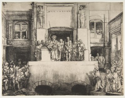 Chrystus przedstawiony ludowi, 1655. autorstwa Rembrandt van Rijn