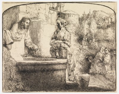 Chrystus i Niewiasta Samarii autorstwa Rembrandt van Rijn
