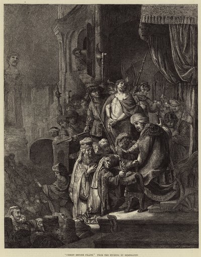 Chrystus przed Piłatem autorstwa Rembrandt van Rijn