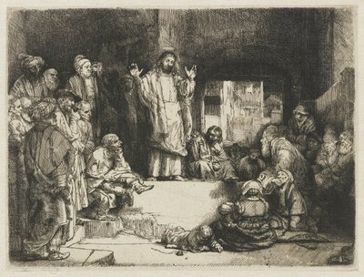 Nauczanie Chrystusa („La Petite Tombe”) autorstwa Rembrandt van Rijn