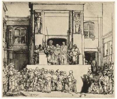 Chrystus pokazany ludowi (Ecce Homo) autorstwa Rembrandt van Rijn