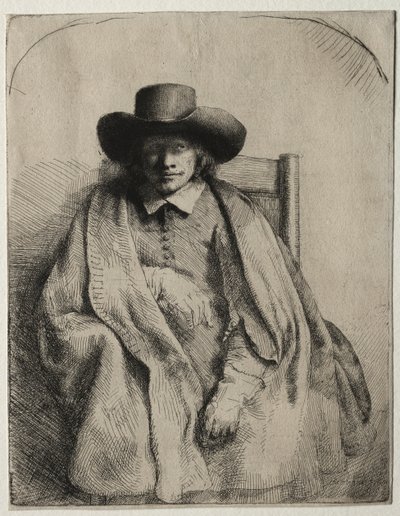 Klemens de Jonghe, handlarz druków, 1651. autorstwa Rembrandt van Rijn