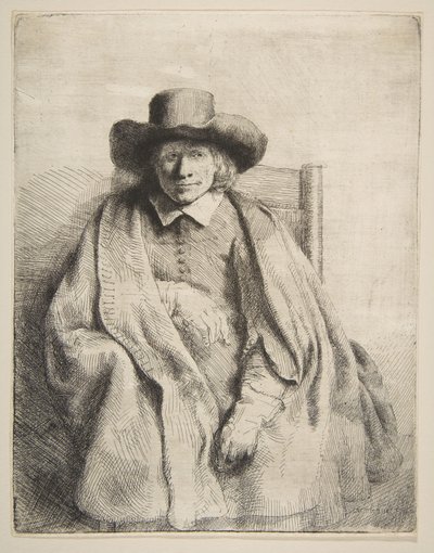Klemens de Jonghe, handlarz druków, 1651. autorstwa Rembrandt van Rijn