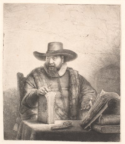 Cornelis Claesz Anslo, menonicki kaznodzieja autorstwa Rembrandt van Rijn