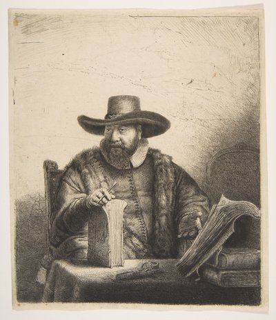 Cornelis Claesz Anslo, kaznodzieja autorstwa Rembrandt van Rijn