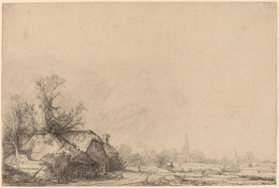 Domek nad kanałem autorstwa Rembrandt van Rijn