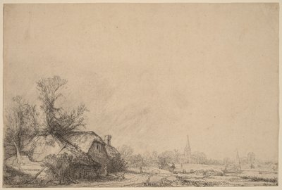 Domek nad kanałem autorstwa Rembrandt van Rijn