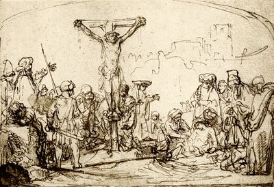 Ukrzyżowanie autorstwa Rembrandt van Rijn