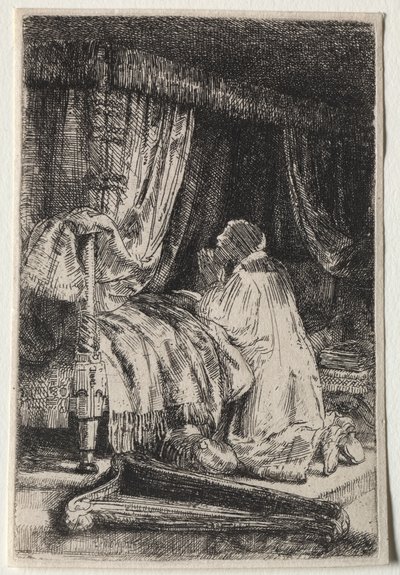 Dawid w modlitwie autorstwa Rembrandt van Rijn