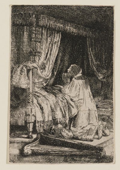 Dawid w modlitwie autorstwa Rembrandt van Rijn