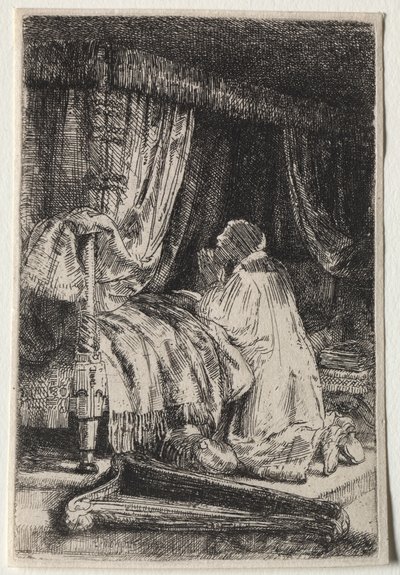 Dawid w modlitwie, 1652. autorstwa Rembrandt van Rijn