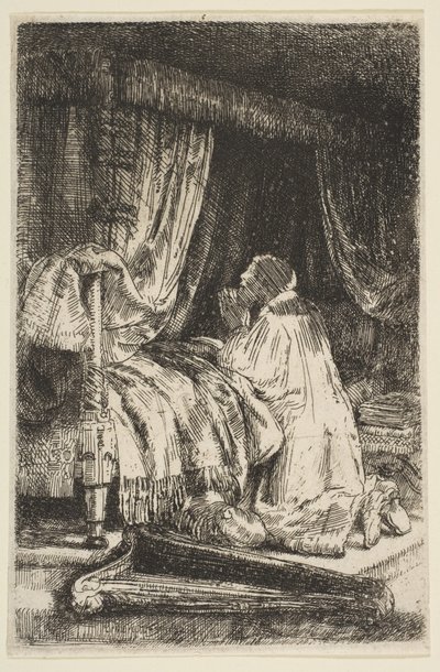 Dawid w modlitwie, 1652. autorstwa Rembrandt van Rijn