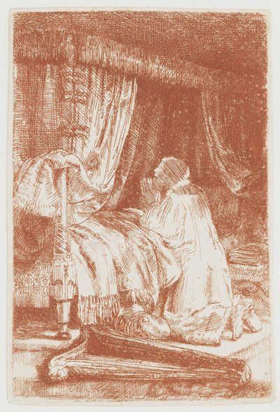 Dawid w modlitwie autorstwa Rembrandt van Rijn