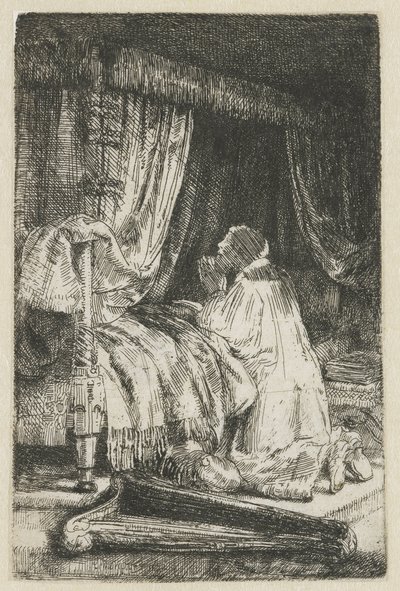 Dawid w modlitwie autorstwa Rembrandt van Rijn