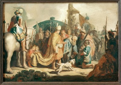 Dawid klęka przed Saulem z głową Goliata autorstwa Rembrandt van Rijn