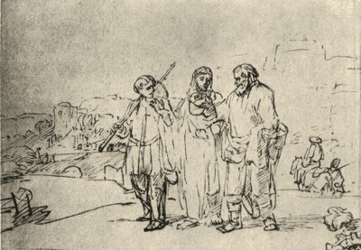 Spacer do Emaus autorstwa Rembrandt van Rijn