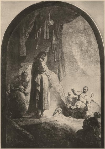 Wskrzeszenie Łazarza autorstwa Rembrandt van Rijn